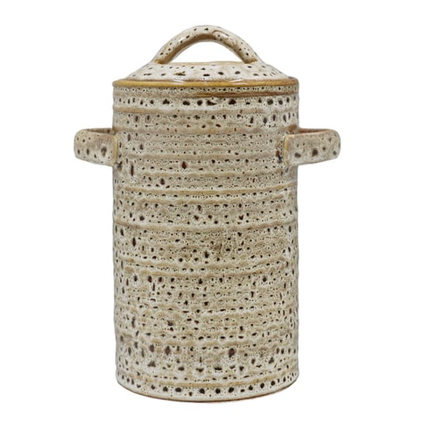 Ashland Ceramic Container - Brown