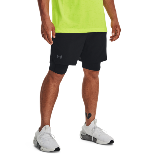 Under Armour Men's Vanish Woven 2-in-1 Shorts - Black & Black