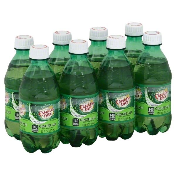 Canada Dry Ginger Ale Soda, 12 fl oz bottles, 8 pack