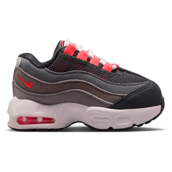 Nike Air Max 95 Boys' Toddler Shoe, Size 4 - Gray/Red
