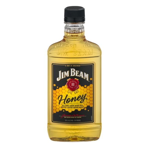 Jim Beam Honey Bourbon Whiskey (375 ml) Instacart