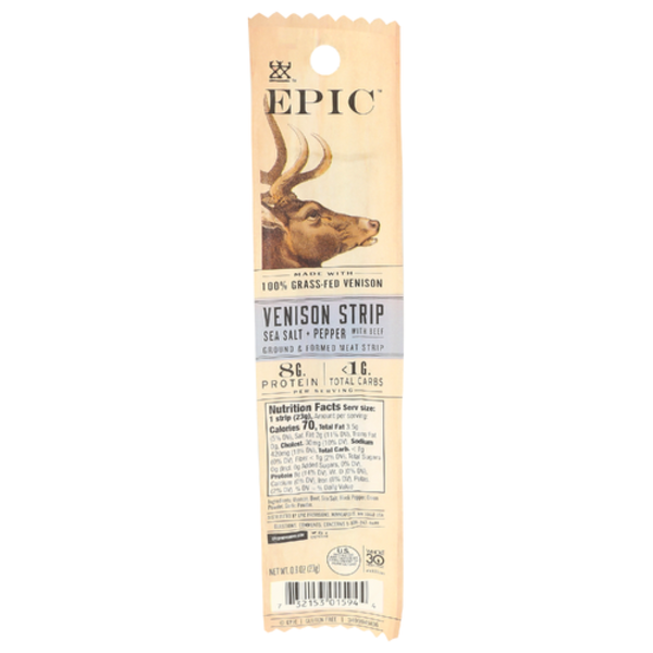 Epic Sea Salt + Pepper Venison Strip With Beef