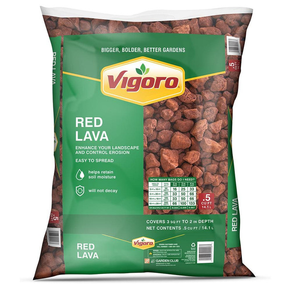 Vigoro 0.5 Cu. Ft. Red Lava Rock