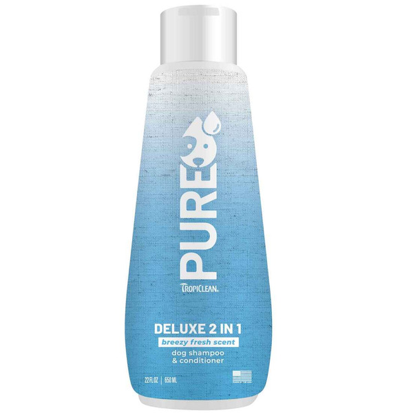 Tropi Clean Pure Breezy Fresh Deluxe 2in1 Shampoo for Pets