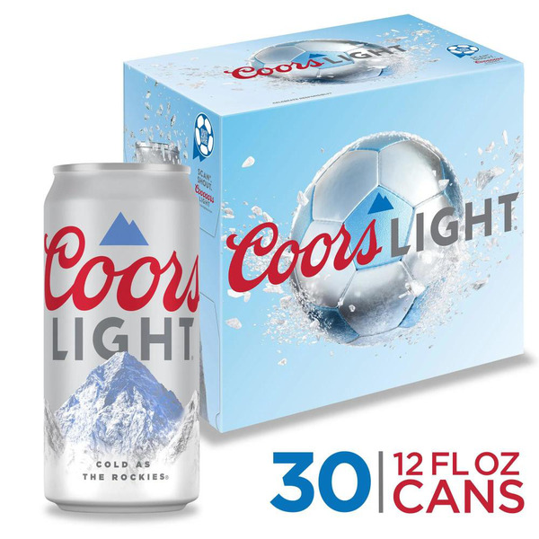 Coors Light Beer, American Light Lager Beer, 30-pack, 12-oz beer