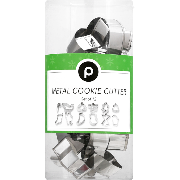 Publix Cookie Cutter, Metal, Set of 12