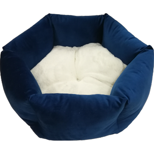 Play On Hexagon Velvet Cat Bed
