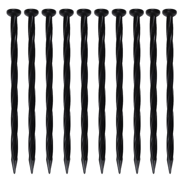 Easy Flex 10 -Pack 8-in Black Plastic Edging stake