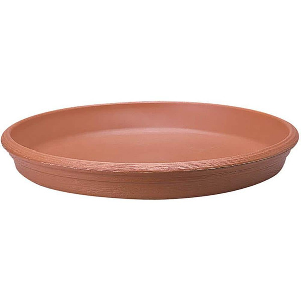 Vigoro 18 In. Terra Cotta Resin Round Indoor Outdoor Saucer (18 In. D X 2.24 In. H)