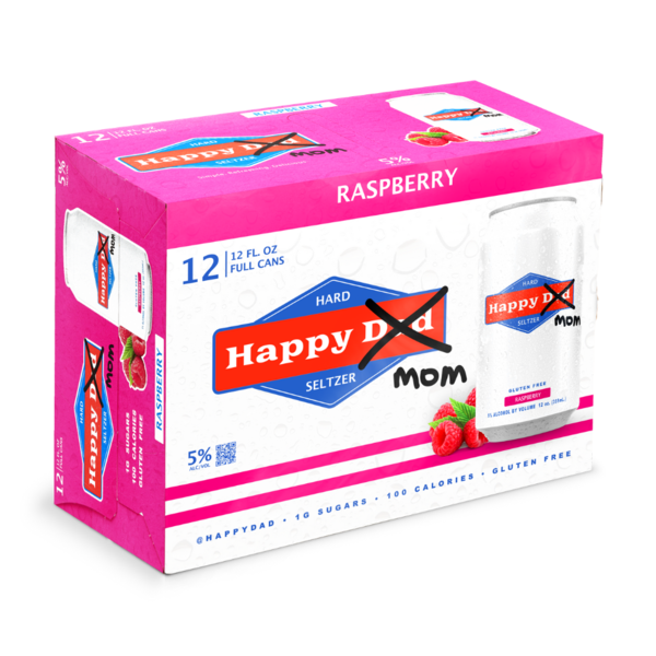 Happy Dad Hard Seltzer Happy Mom Raspberry Same-Day Delivery or Pickup ...