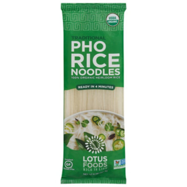 Lotus Foods Rice Noodles, Pho, Traditional
