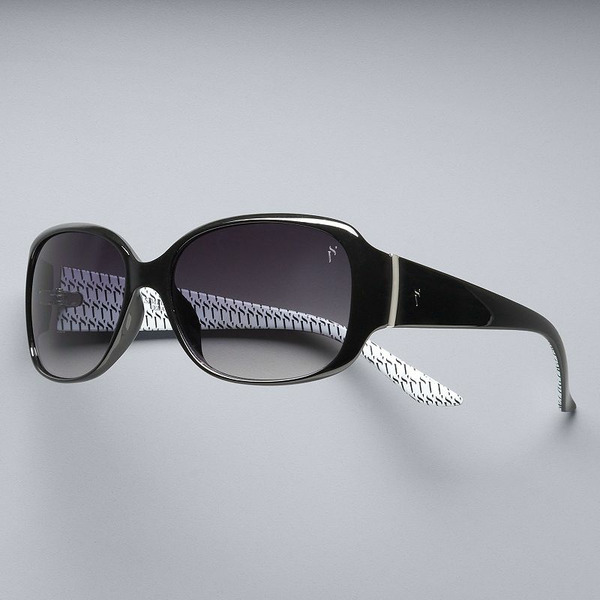 Simply Vera Vera Wang Women's Burke Midsize Square Sunglasses - Black Smoke