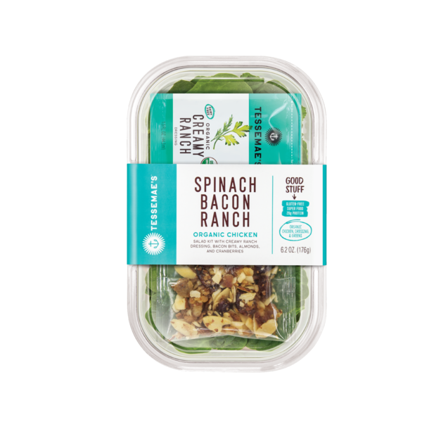 Tessemae's All Natural Salad Kit, Spinach Bacon Ranch (6.2 oz) Instacart