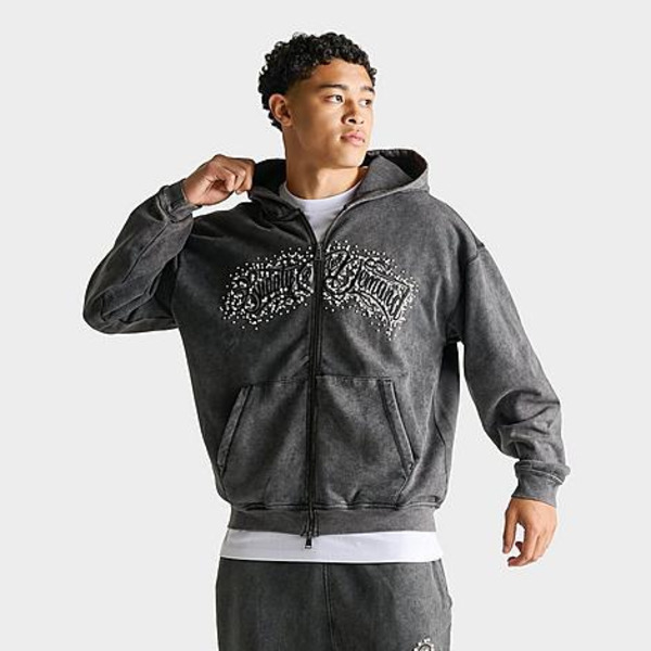 Supply & Demand Men's Murphy Full-Zip Hoodie, M - Washed Black