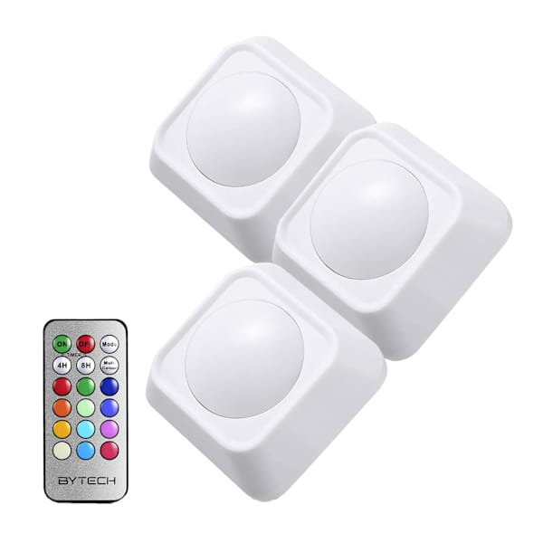 3-Pack Battery Powered Multi-Color Lights