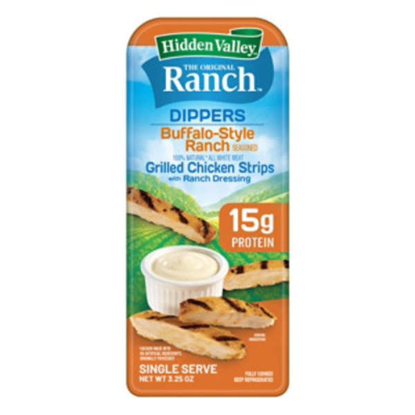 Hidden Valley Original Ranch Dippers Buffalo Ranch Grilled Chicken Strips with Ranch Cup