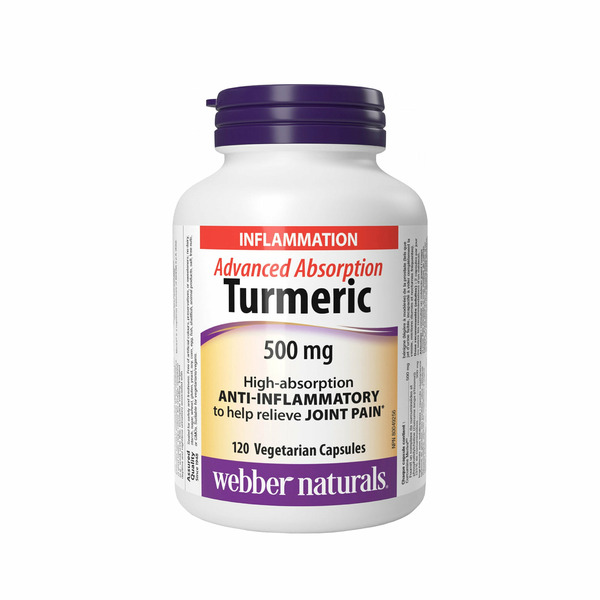 Webber Naturals 500mg Advanced Turmeric Vegetarian Capsules