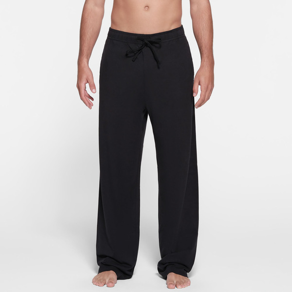 SKIMS Men's Jersey Lounge Straight Leg Pants, M - Obsidian