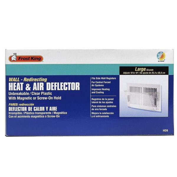 Frost King 4-1/8 In. X 10-1/8 In. Plastic Sidewall Heat And Air Deflector