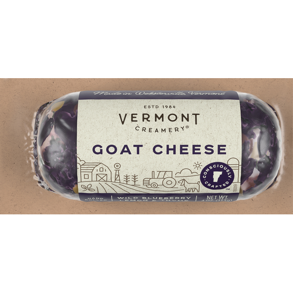 Vermont Creamery Goat Cheese, Wild Blueberry Lemon & Thyme, Hand Rolled