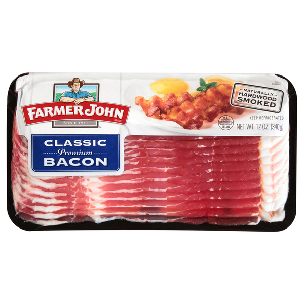 Farmer John Classic Premium Naturally Hardwood Smoked Bacon