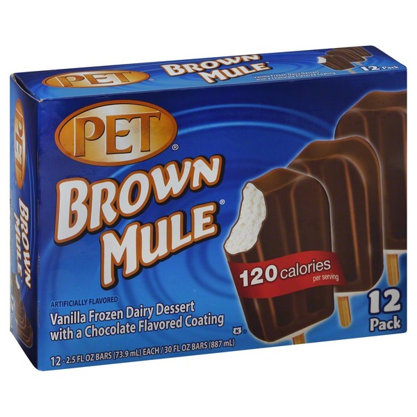 Pet Dairy Dessert, Bar, Brown Mule, Box (12 oz) Instacart