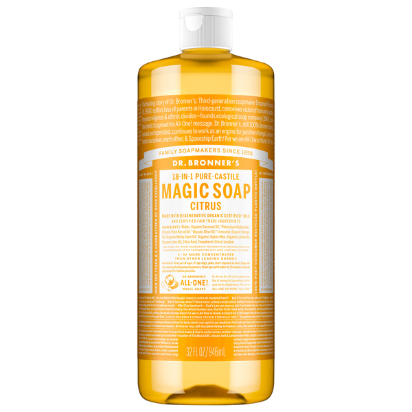 Dr. Bronner's Citrus Magic Soap 4本セット Amazon.com : Dr. Bronner's Magic Soap-Pure-Castile Liquid