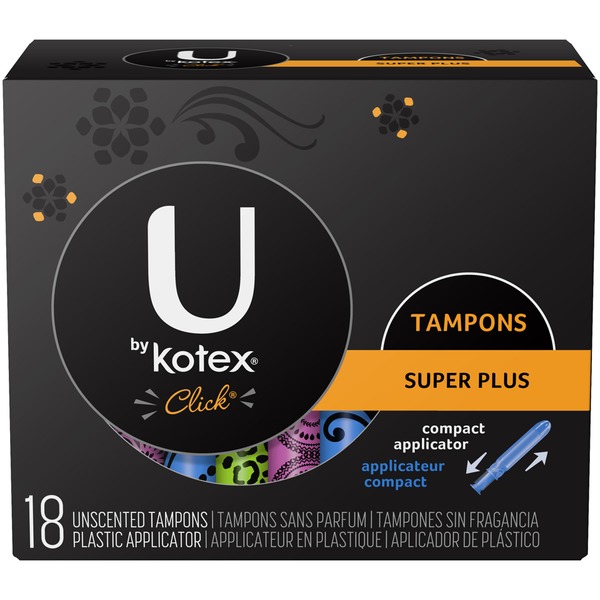 U by Kotex Click Super Plus Unscented Tampons from The Food Emporium