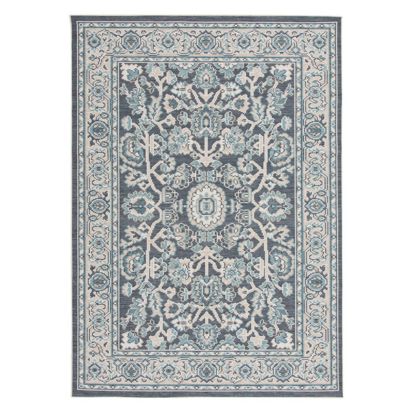 KIRKTON HOUSE 5' x 7' Outdoor Area Rug - Navy Traditional Same-Day ...