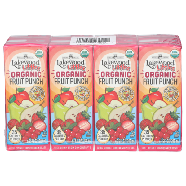 Lakewood Organic Fruit Punch Juice Boxes 8 Pack Same-Day Delivery