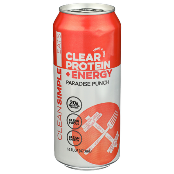 Clean Simple Eats Paradise Punch Clear Protein + Energy Drink Same