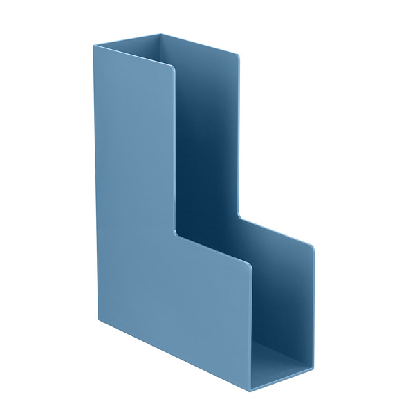 Poppin Magazine Holder - Slate Blue - 9-3/4" x 3-5/8" x 12-1/4"