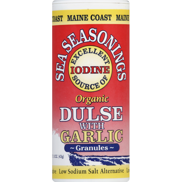 Maine Coast Organic Dulse, with Garlic, Granules