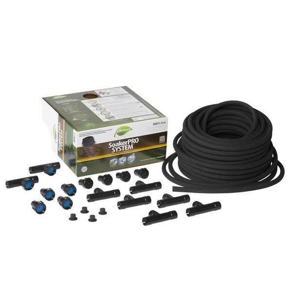 Element 3/8-in x 100-ft Kink Free Rubber Black Soaker Hose