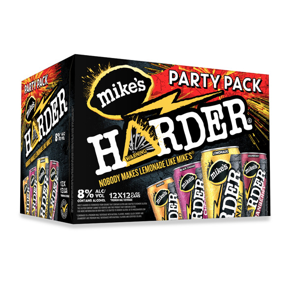 mike's HARDER Lemonade Party Variety Pack, 12 Pack, 12 fl oz Cans