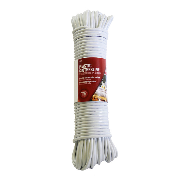 ACE 7/32" x 100' White Polyester Modern Made Plastic Clothesline
