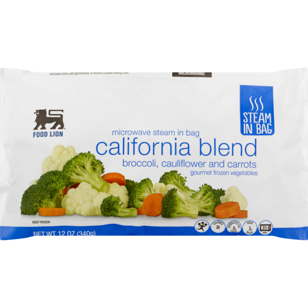Food Lion California Blend, Broccoli, Cauliflower and Carrots, Bag (12