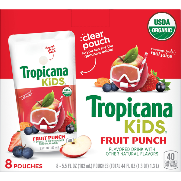 Tropicana Drink, Fruit Punch Flavored Same-Day Delivery Food Bazaar