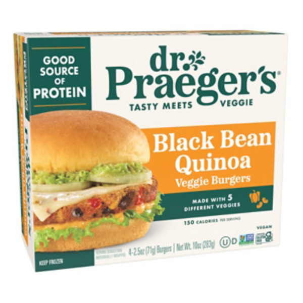 Dr. Praeger's Veggie Burgers, Black Beans Quinoa