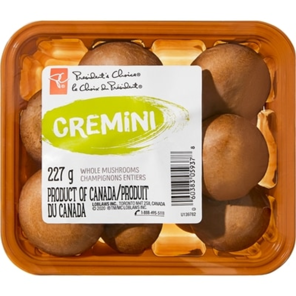 No Frills President’s Choice Whole Cremini Mushrooms Same-Day Delivery ...