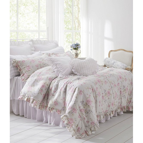 Shabby Chic Signature by Shabby Chic Misty Bloom Ruffled Comforter Mini Set