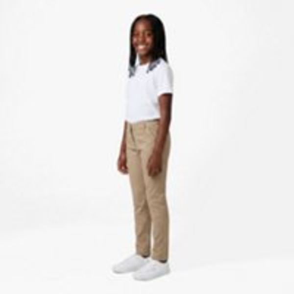 Nautica Girls' Stretch Twill Pants, 6X Youth