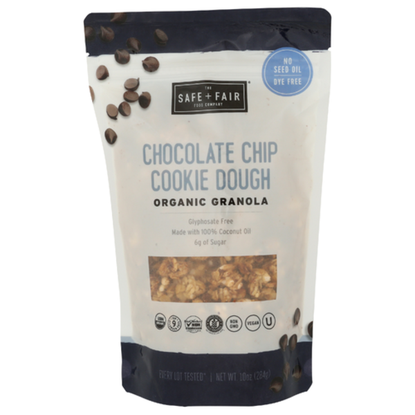 Safe + Fair Organic Chocolate Chip Cookie Dough Granola