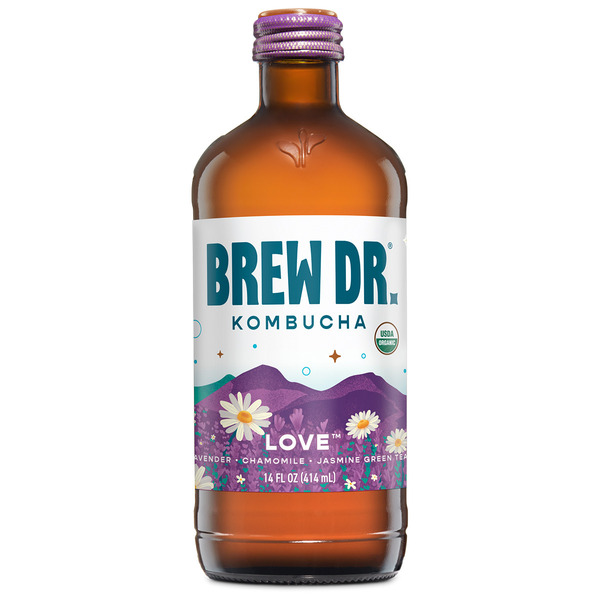 Brew Dr. Kombucha Organic Love, w/ Lavender, Jasmine, & Chamomile