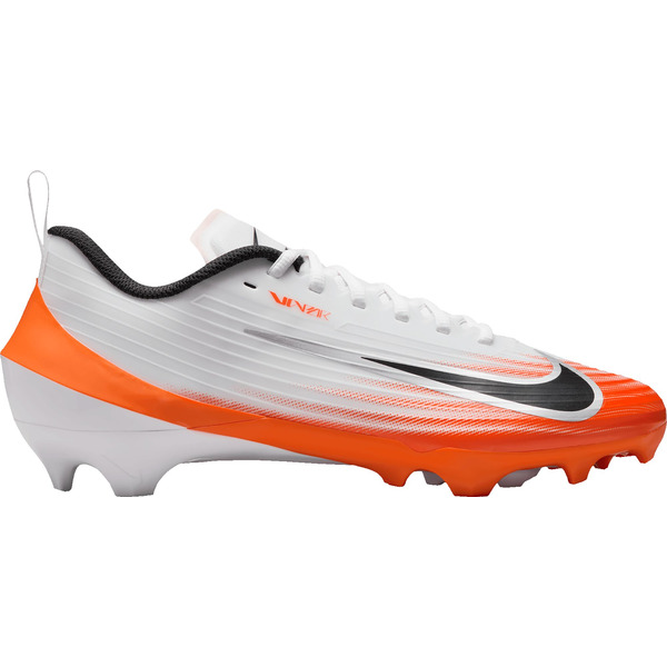 Nike Vapor Speed 3 Football Cleats, Size M12.0/W13.5, Medium/D - White/Black/Orange