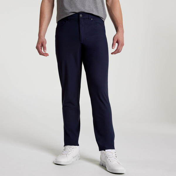 VRST Men's New Fit For Extra Comfort Limitless Slim Fit 5 Pocket Pants, Size 34 - Dark Navy