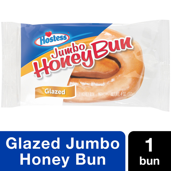 Hostess Jumbo Honey Bun, Glazed Snack