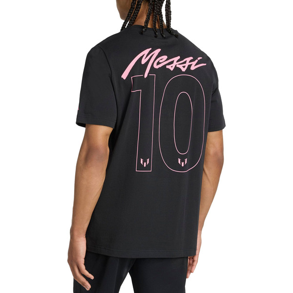 adidas Men's Inter Miami CF 2025 Lionel Messi #10 T-Shirt, XL - Black