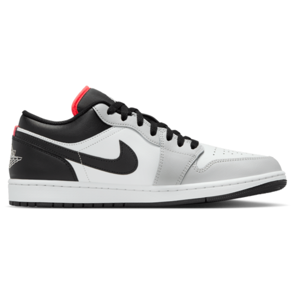 Nike Men's Air Jordan Retro 1 Low Casual Shoes, Size 11.5 - Neutral Grey/Summit White/Infrared 23/Black