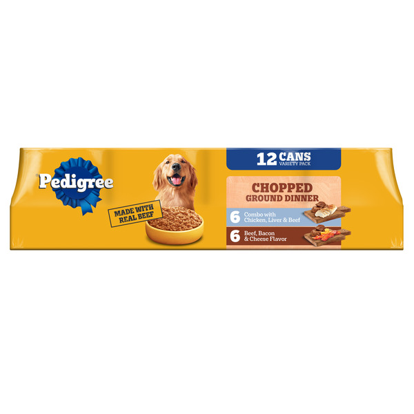 Pedigree Chopped Ground Dinner Dog Food Variety Pack